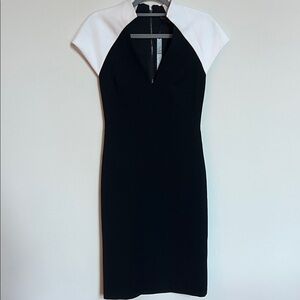 NWT Alice +‎ Olivia Black and White Women's Dress, size 4